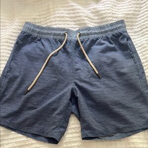 Fair Harbor Blue Swim Trunks Elastic Waistband and Briefs